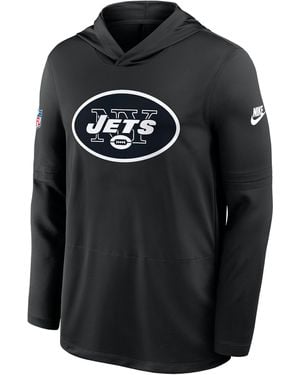 Nike New York Jets Pass Accuracy Dri-Fit Nfl Long-Sleeve Hooded Top - Black