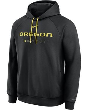 Nike Oregon Courtside Basketball Practice Dri-Fit Pullover Hoodie - Black
