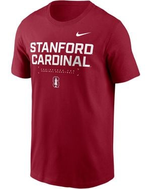 Nike Stanford Courtside Basketball Dri-Fit College T-Shirt - Red