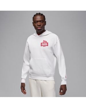 Nike Aj8 Fleece Pullover - White