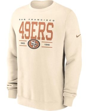 Nike San Francisco 49Ers Club Nfl Pullover Crew - Natural