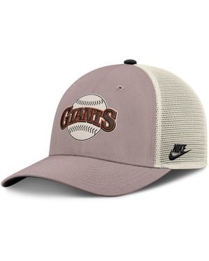 Nike San Francisco Giants Cooperstown Rise Mlb Adjustable Trucker Hat - Brown