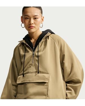 Nike Sportswear Satin 1/4-Zip Anorak - Green