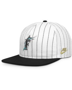 Nike Florida Marlins Pro Mlb Adjustable Hat - White