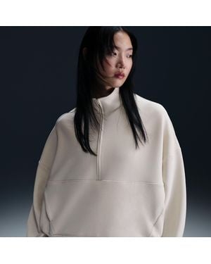 Nike 24.7 Impossiblysoft Dri-Fit Oversized 1/2-Zip Top - Blue