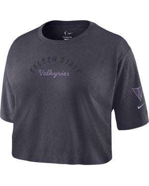 Nike Golden State Valkyries Cropped T-Shirt - Blue