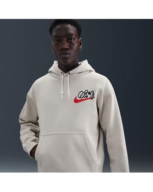 Nike Solo Swoosh Fleece Hoodie - Grey