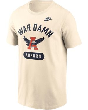 Nike Auburn Legacy Arch Helmet College T-Shirt - Natural