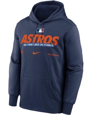 Nike Houston Astros 2026 Postseason Authentic Collection Therma-Fit Mlb Pullover Hoodie - Blue
