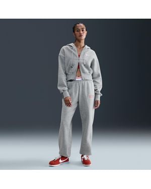 Nike Sportswear Phoenix Fleece High-Waisted Tracksuit Bottoms - Blue