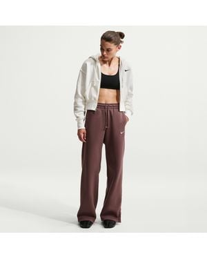 Nike Sportswear Phoenix Fleece High-Waisted Wide-Leg Pants - Purple