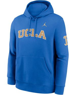 Nike Ucla Sideline Club Nike Brand Pullover Hoodie - Blue
