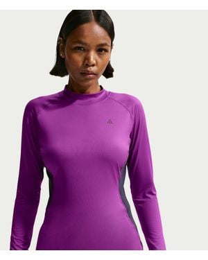 Nike Acg "Wildsee" Base Layer Long-Sleeve Top - Purple