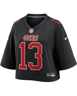 Nike Brock Purdy San Francisco 49Ers Nfl Cropped Tundra Game Jersey - Black