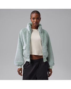 Nike Flight Faux Fur Jacket - Gray
