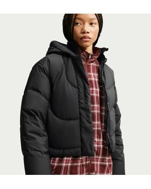 Nike Sportswear Swoosh Series Loose Storm-Fit Hooded Down Jacket - Black