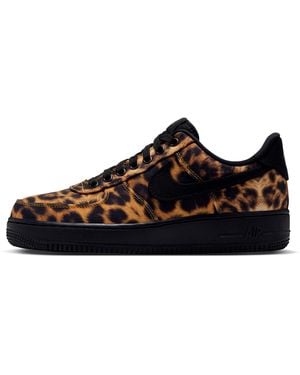Nike Air Force 1 '07 Se Leopard Shoes - Black