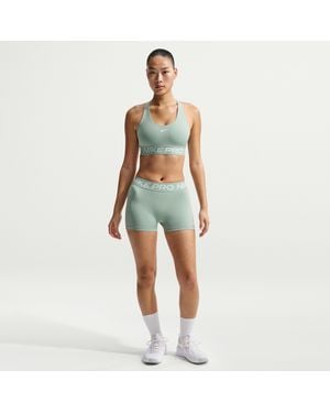 Nike Pro Mid-Rise 3" Biker Shorts - Blue