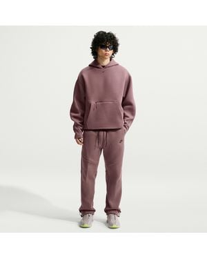 Nike Tech Open-Hem Fleece Pants - Red