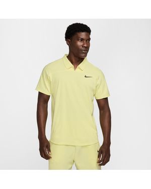 Nike Court Slam Dri-Fit Adv Tennis Polo - Yellow