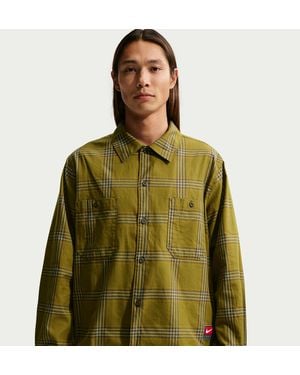 Nike Life Long-Sleeve Flannel Shirt - Green