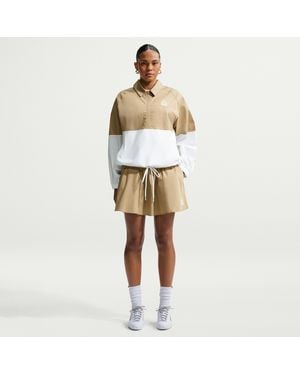 Nike Sportswear Mid-Rise Poplin Mini Skirt - White