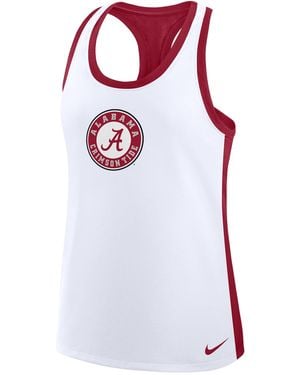 Nike Alabama Dri-Fit College Racerback Tank Top - White
