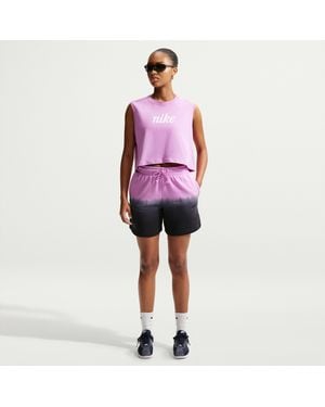 Nike Sportswear Phoenix Fleece Mid-Rise Shorts - Red