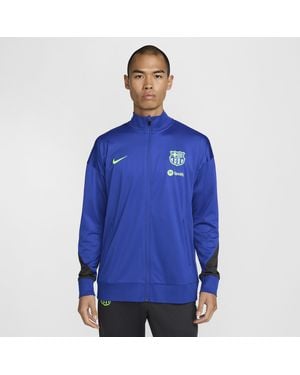 Nike F.C. Barcelona Strike Third Dri-Fit Football Knit Tracksuit - Blue