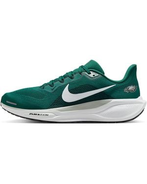 Nike Philadelphia Eagles Pegasus 41 Nfl Road Running Shoes - Green