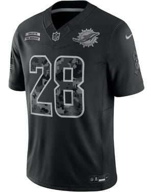 Nike De'Von Achane Miami Dolphins Salute To Service Dri-Fit Nfl Limited Jersey - Black