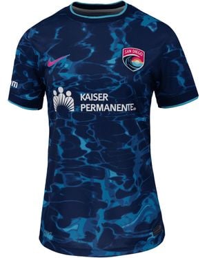 Nike San Diego Wave Fc 2025 Stadium Away Dri-Fit Nwsl Replica Jersey - Blue
