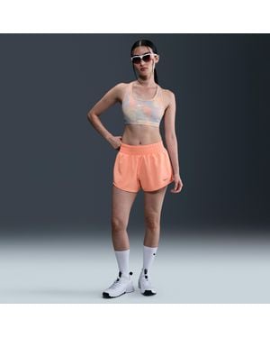 Nike Shorts Dri-Fit A Vita Media Con Slip Foderati 8 Cm One – Donna - Blu