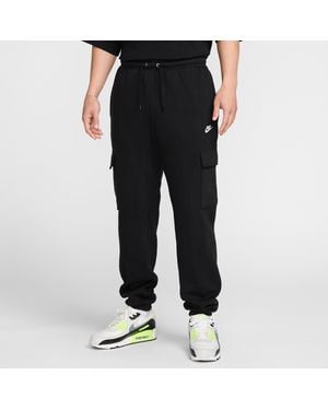 Nike Club Fleece Cargo Pants - Black