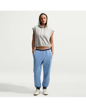 Nike Studio Fleece Medium Weight Mid-Rise Jogger Pants - Blue