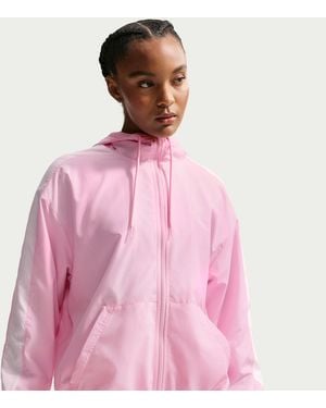 Nike Sportswear Classic Wovens Loose Uv Hooded Jacket - Pink