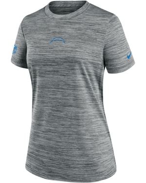 Nike Los Angeles Chargers Sideline Team Issue Velocity Dri-Fit Nfl T-Shirt - Gray