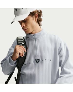 Nike Fairway Fresh Therma-Fit Oversized 1/2-Zip Golf Top - Gray