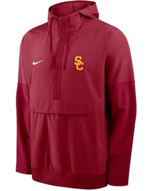 Nike Usc Anorak College 1/2-Zip Hooded Jacket - Red