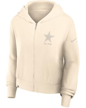 Nike Dallas Cowboys Established WomenâS Nfl Full-Zip Hoodie - Natural