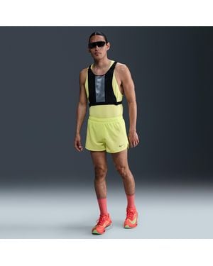 Nike Shorts Da Running Dri-Fit Con Slip Foderati 8 Cm Fast – Uomo - Giallo