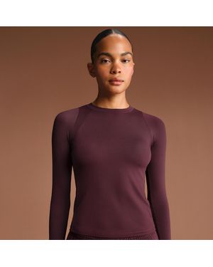 Nike 'Sskims Airy Long-Sleeve Crew-Neck Top - Purple