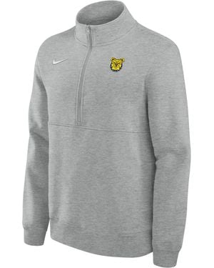 Nike North Carolina A&T College Aggies Club College Fleece Half-Zip Top - Gray