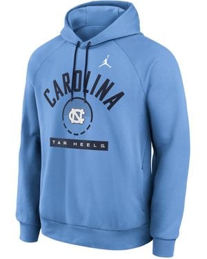 Nike North Carolina Courtside Brand Dri-Fit College Pullover Hoodie - Blue