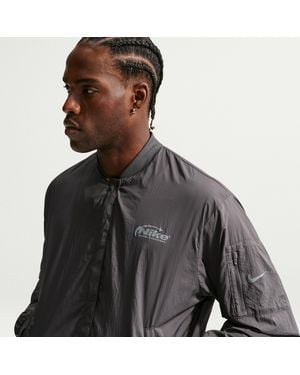 Nike Repel Uv Protection Running Bomber Jacket - Black