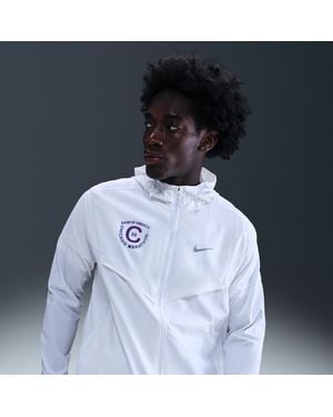 Nike Impossibly Light Hooded Running Jacket - Blue