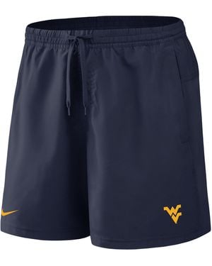 Nike West Virginia Primetime Primary Logo Dri-Fit College Form Shorts - Blue