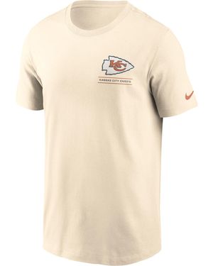 Nike Kansas City Chiefs Essential Vintage Mod Nfl T-Shirt - Natural