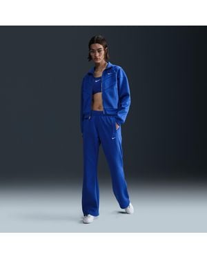 Nike Sportswear Windrunner Mid-Rise Slim Knit Trousers - Blue
