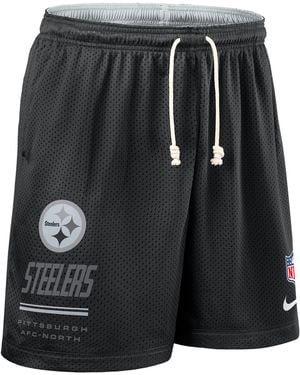 Nike Pittsburgh Steelers Sideline Reversible Dri-Fit Nfl Shorts - Black